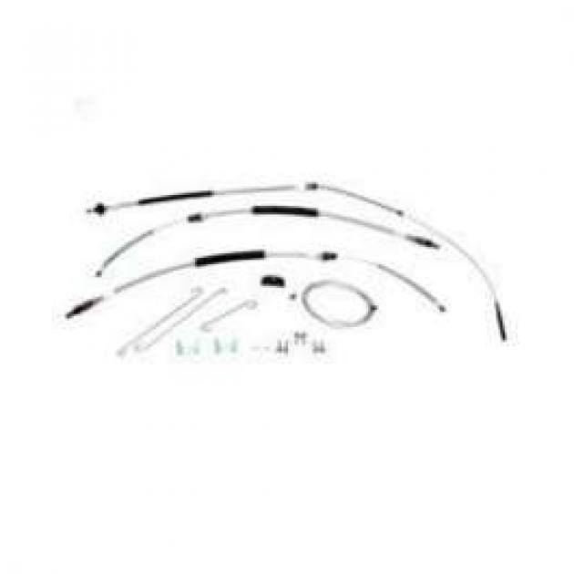 El Camino Parking Brake Cable Kit, With TH400 Transmission, Stainless Steel, 1973-1977