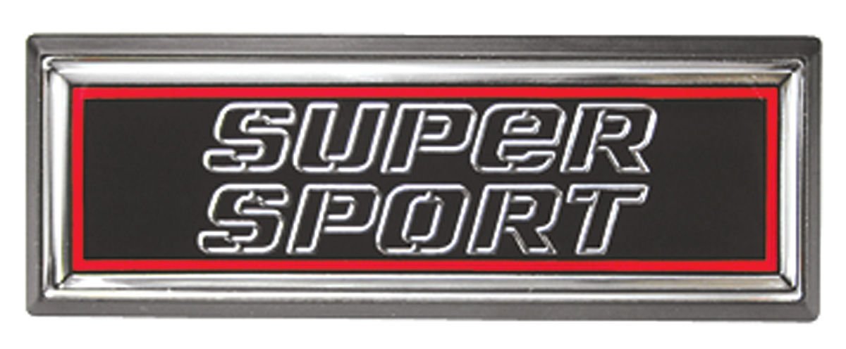 RestoParts Nameplate, Dash, 1981-87 "Super Sport" KM00299