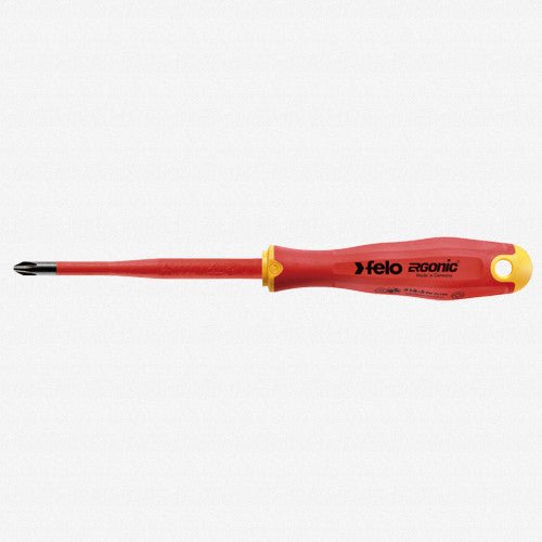Felo E-slim Insulated #2 x 100mm Pozidriv Screwdriver