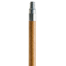M2 60" x 15/16" Wood Broom Handle with Metal Threads