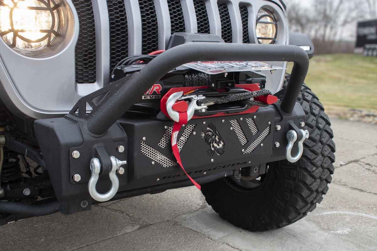 Fishbone Offroad FB22341 Barracuda Front Stubby Bumper for 07-26 Jeep Wrangler JK,JL, & Gladiator JT