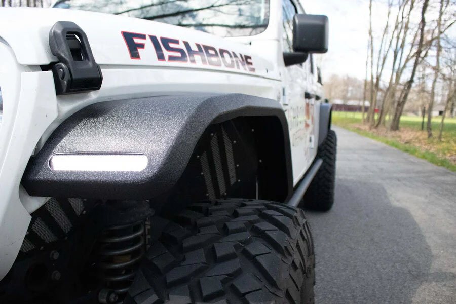 Fishbone Offroad Front Elite Fenders for 18-26 Jeep Wrangler JL and Gladiator JT