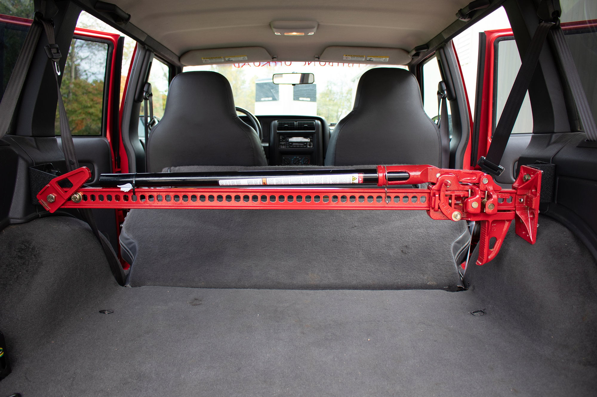 Fishbone Offroad FB25314 Rear Seat Hi-Lift Jack Mount for 84-01 Jeep Cherokee XJ