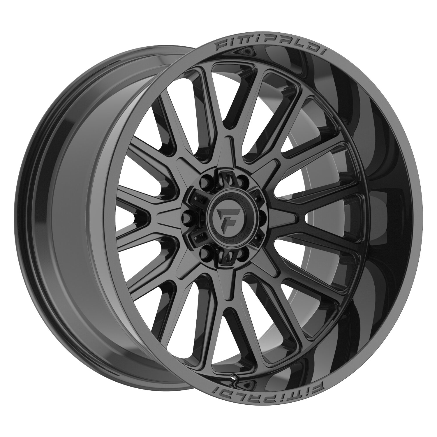 Fittipaldi Off Road Wheels FA18-201052739N19BM Alpha Series FA18 Alloy Wheel in 20x10 with 4.80in Backspace in Black Milled for 07-26 Jeep Wrangler JK, JL & Gladiator JT