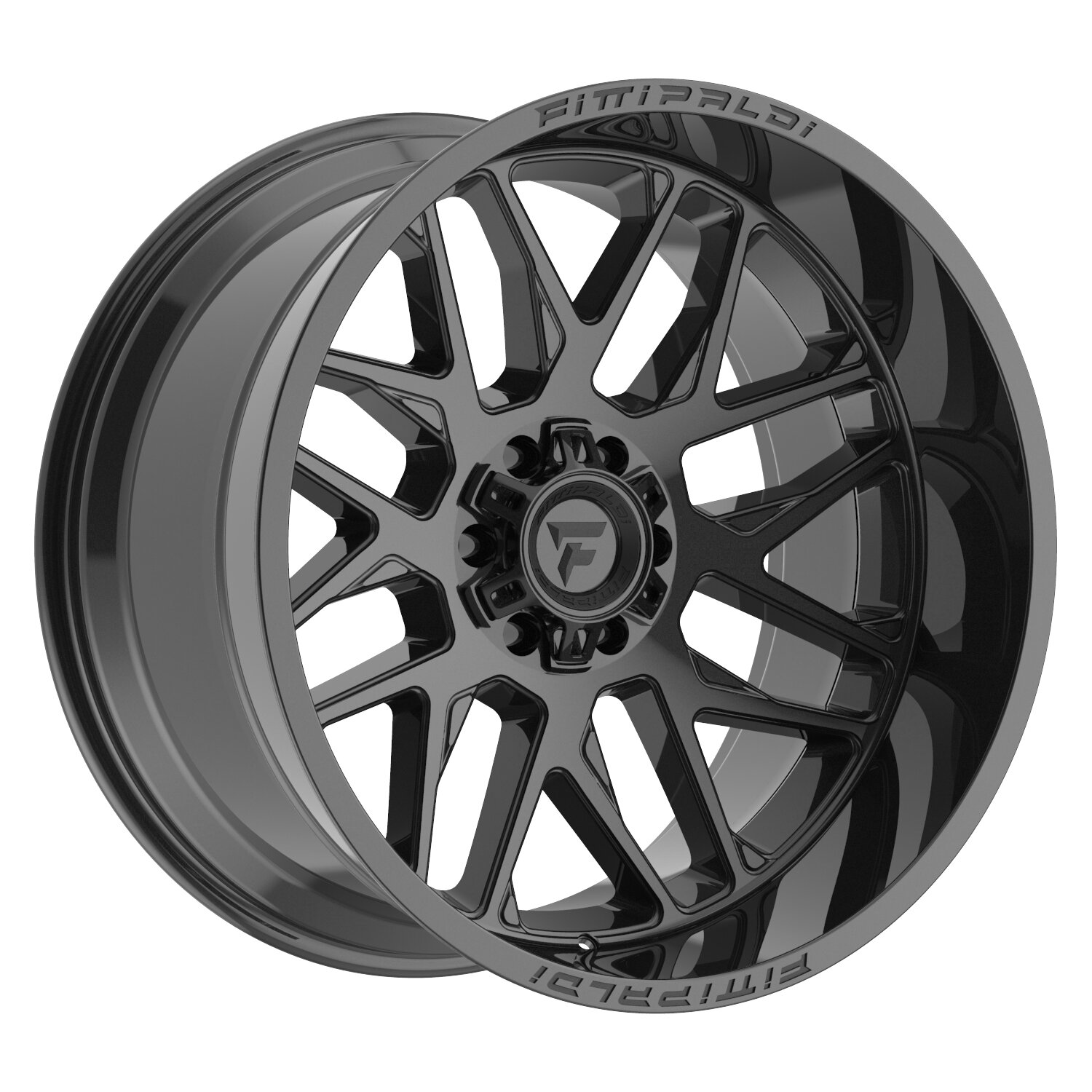 Fittipaldi Off Road Wheels FA19-201052739N19BM Alpha Series FA19 Alloy Wheel in 20x10 with 4.80in Backspace in Black Milled for 07-26 Jeep Wrangler JK, JL & Gladiator JT