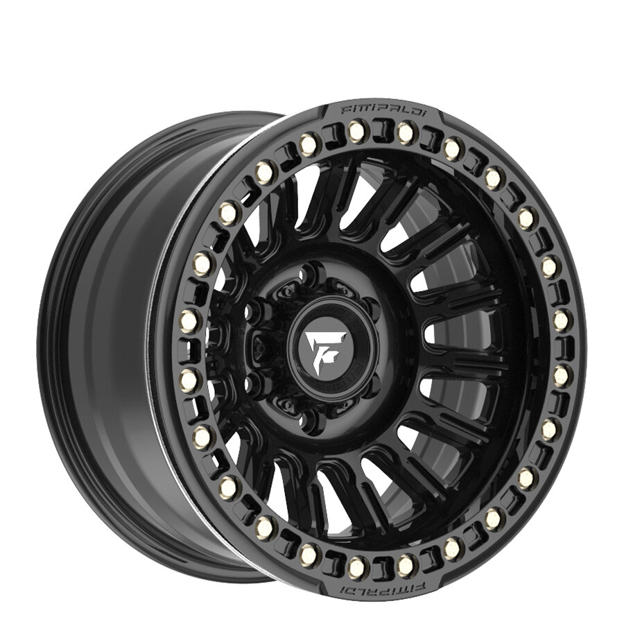 Fittipaldi Off Road Wheels FB152-17905127N38B Beadlock Series FB152 Alloy Wheel in 17x9 with 3.50in Backspace in Satin Black for 07-26 Jeep Wrangler JK, JL & Gladiator JT