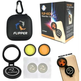Flipper Flip-Kick Mobile Phone Aquarium Camera Filter Kit (CLOSEOUT)