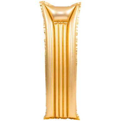 Float in Golden Luxury with the 6′ Inflatable Pool Mattress