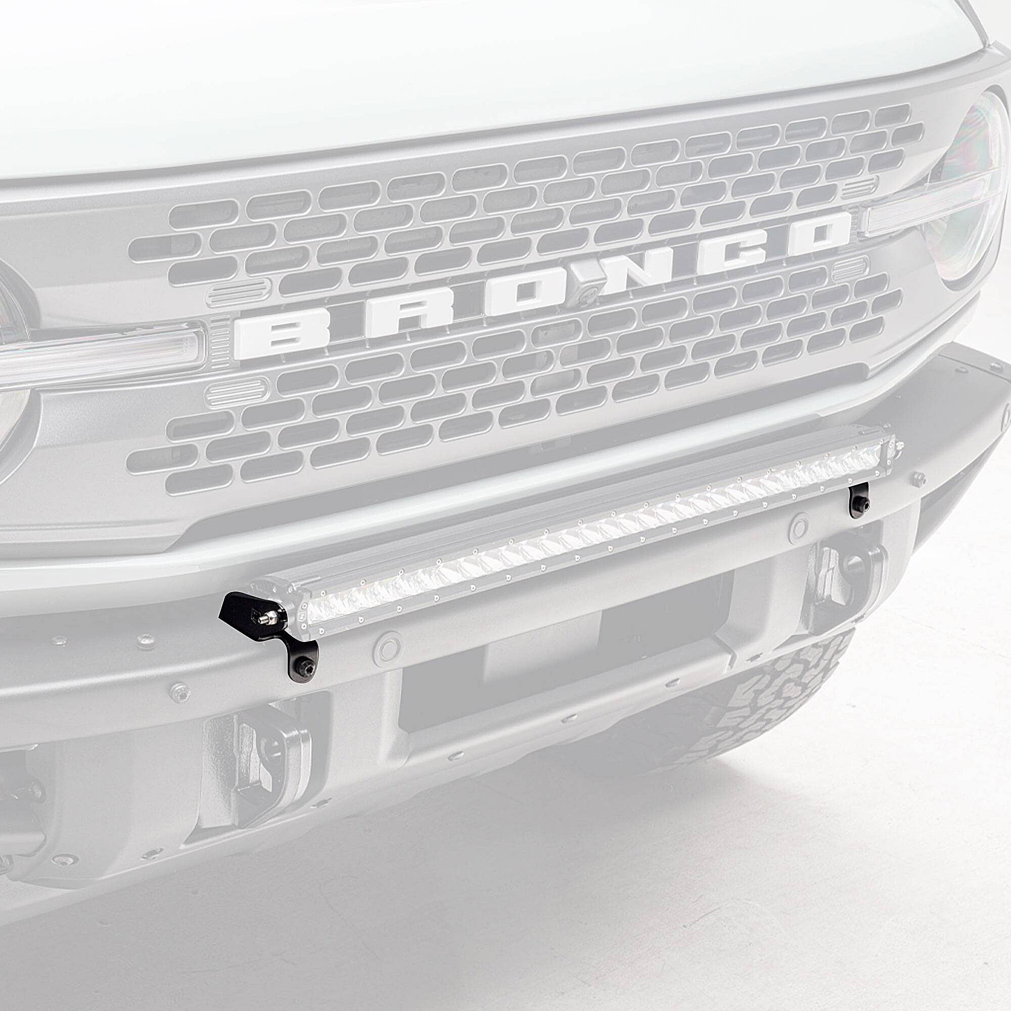 ZROADZ Front Bumper Top Brackets for 30" LED Straight Single Row Light Bar for 21-26 Ford Bronco