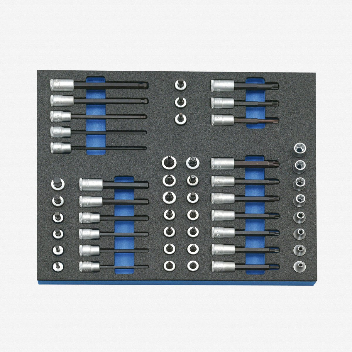 Gedore 2005 CT2-TX 30 3/8" Bit Socket Set in 2/4 CT Tool Module, 52 pieces