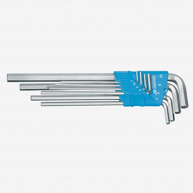 Gedore H 42 EL-88 A Hexagon Allen key set long, in holder 8 pcs AF