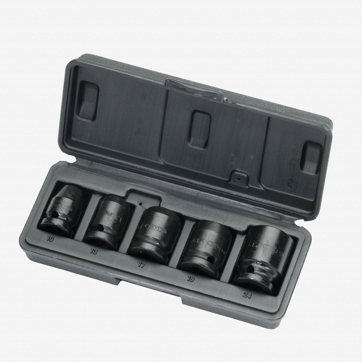Gedore K 19-028 Car impact socket set 1/2" 5 pcs hex 10-24 mm