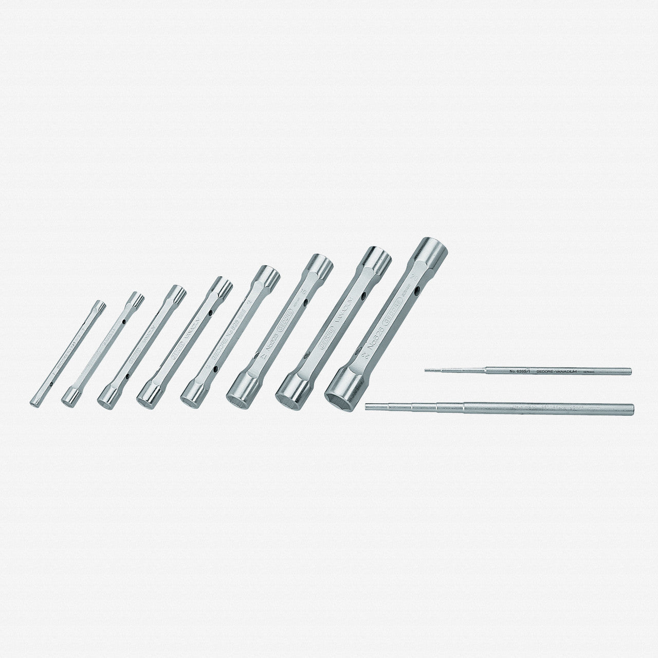 Gedore KD 626-8 Tubular box spanner set 8 pcs 6-22 mm