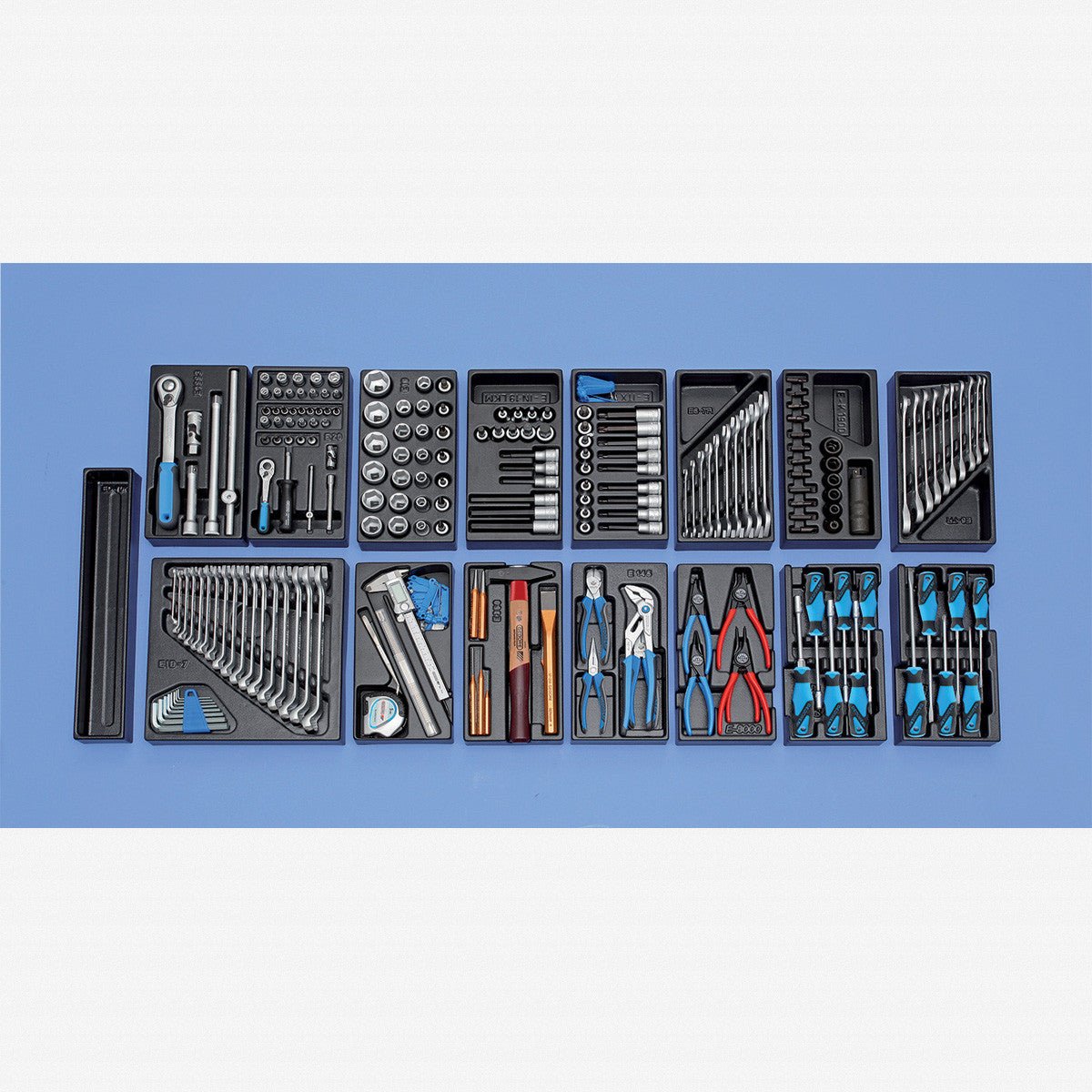Gedore S 1500 ES-02 Module assortment middle, 207 pcs