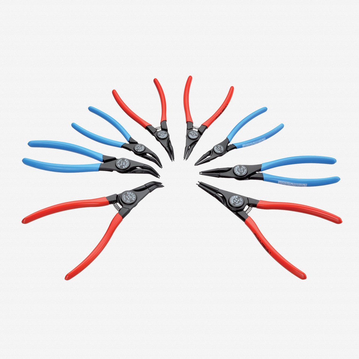 Gedore S 8028 Set of circlip pliers, 8 pcs