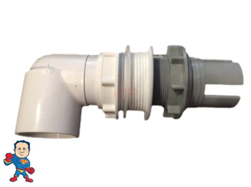 Genuine Sundance 2 Inch Suction Plumbing Kit | Complete Wall Fitting Assembly with Street Elbow & Compression Nut