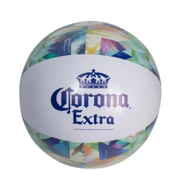 Get ready to party with the 20″ Corona Tropical Blue and Green Inflatable Beach Ball – perfect for any beach day or backyard bash!