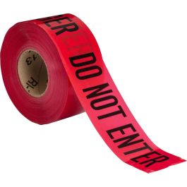 Ground Force Do Not Enter Red 3" W x 1000' L