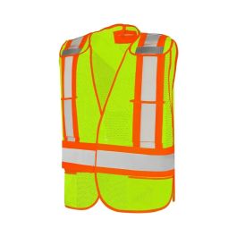 Ground Force Universal 5 Pt. Tearaway Mesh Traffic Vest l Ground Force