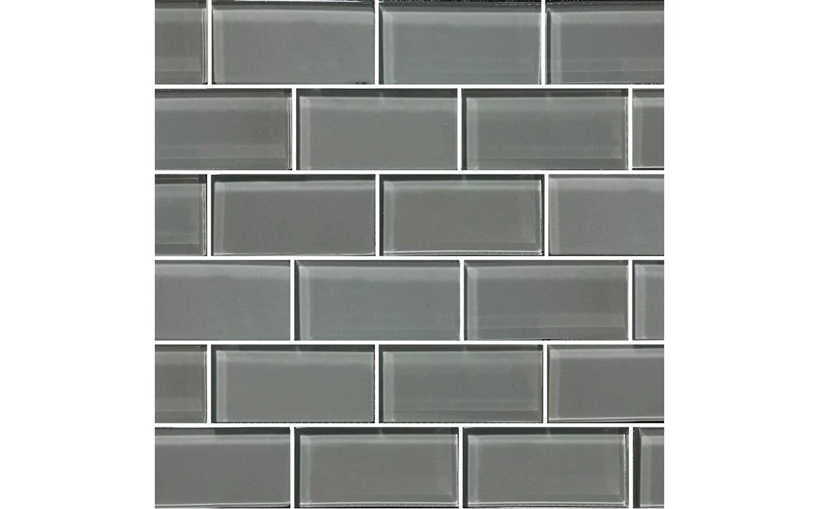GS84896K1 2″ x 4″ Subway Glass Tile Blends Gray