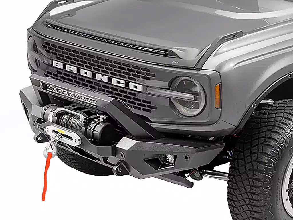 Havoc Offroad HFB-02-003 Steel Bender Front Winch Bumper for 21-26 Ford Bronco