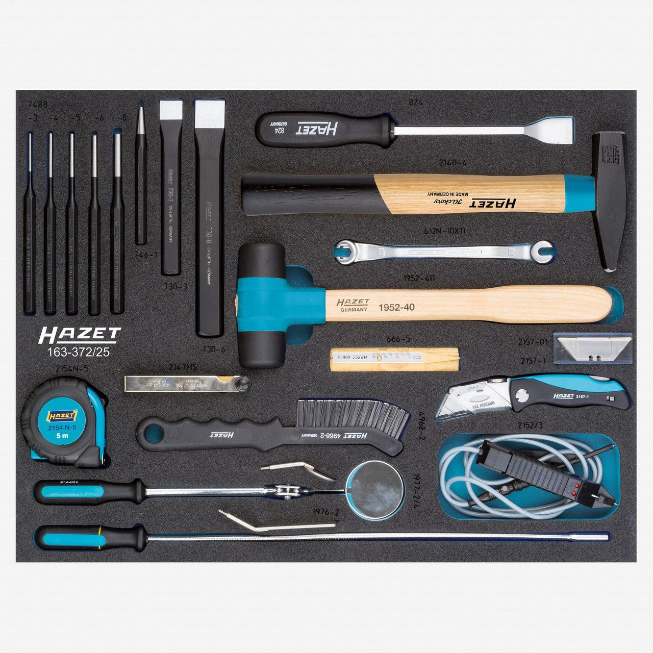 Hazet 163-372/25 Automotive Tool Set, 25 PIeces