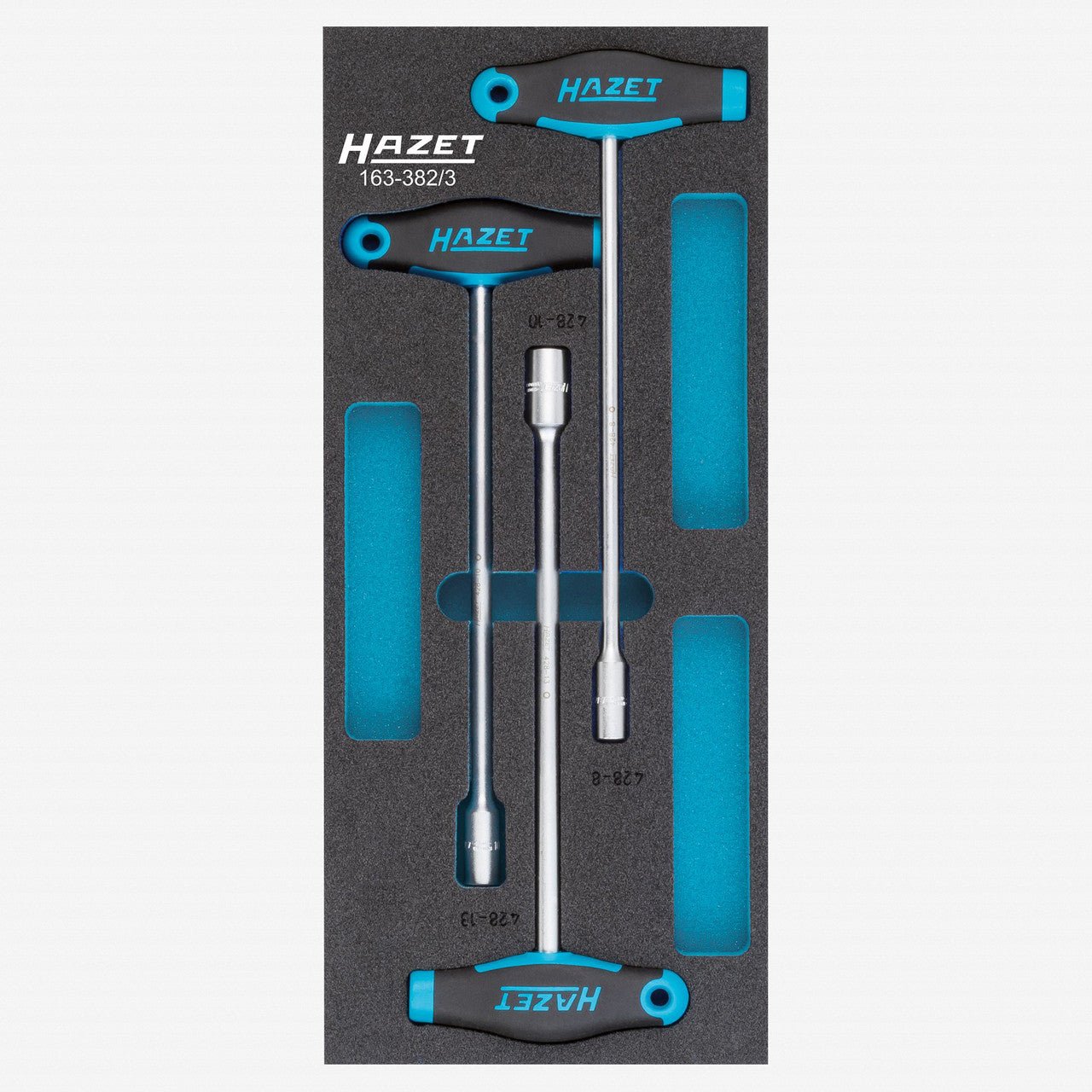 Hazet 163-382/3 Metric T-handle Nutdriver Set, 3 Pieces