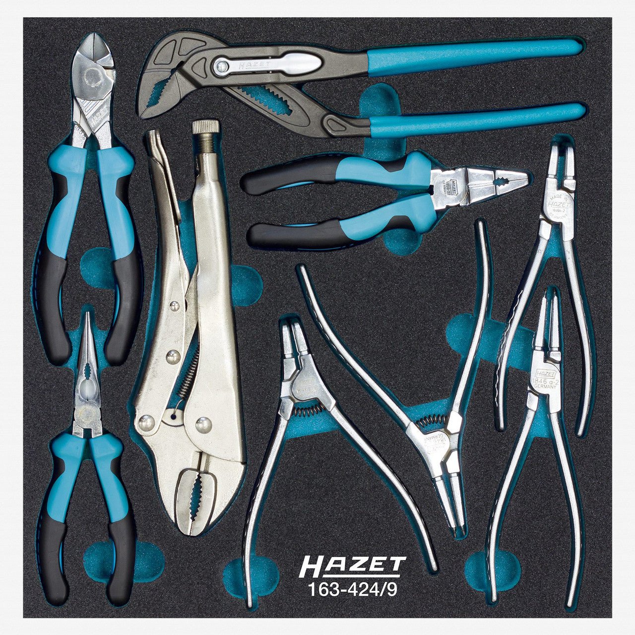 Hazet 163-424/9 Pliers Set, 9 PIeces