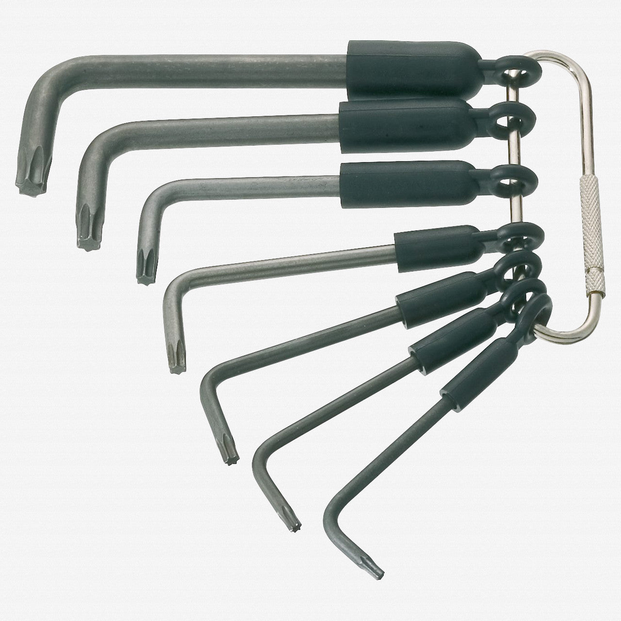 Hazet 2115-T/7R TORX L-key Set on Ring T8 - T40, 7 Pieces