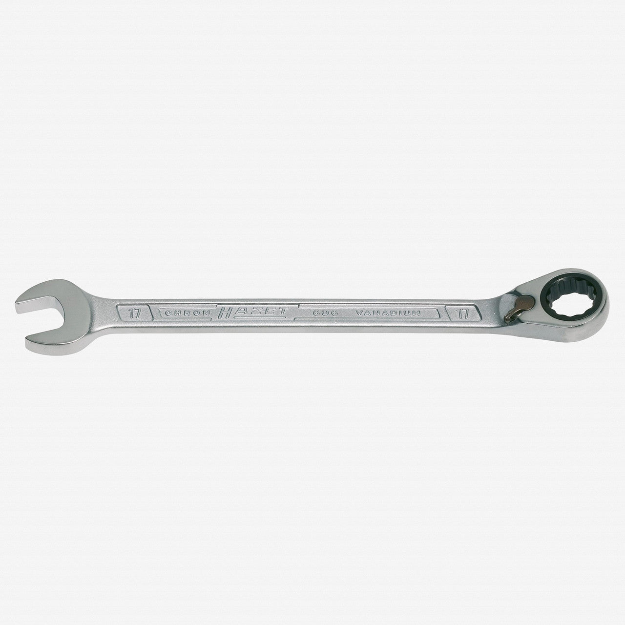 Hazet 606-17 Ratcheting Combination Wrench, 17 mm