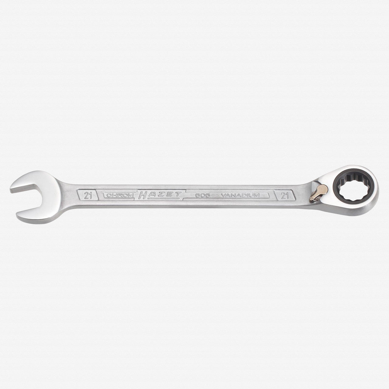 Hazet 606-21 Ratcheting Combination Wrench, 21 mm
