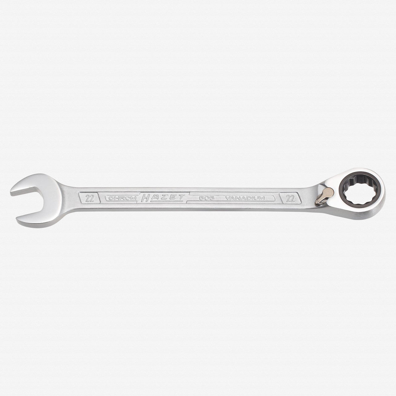 Hazet 606-22 Ratcheting Combination Wrench, 22 mm