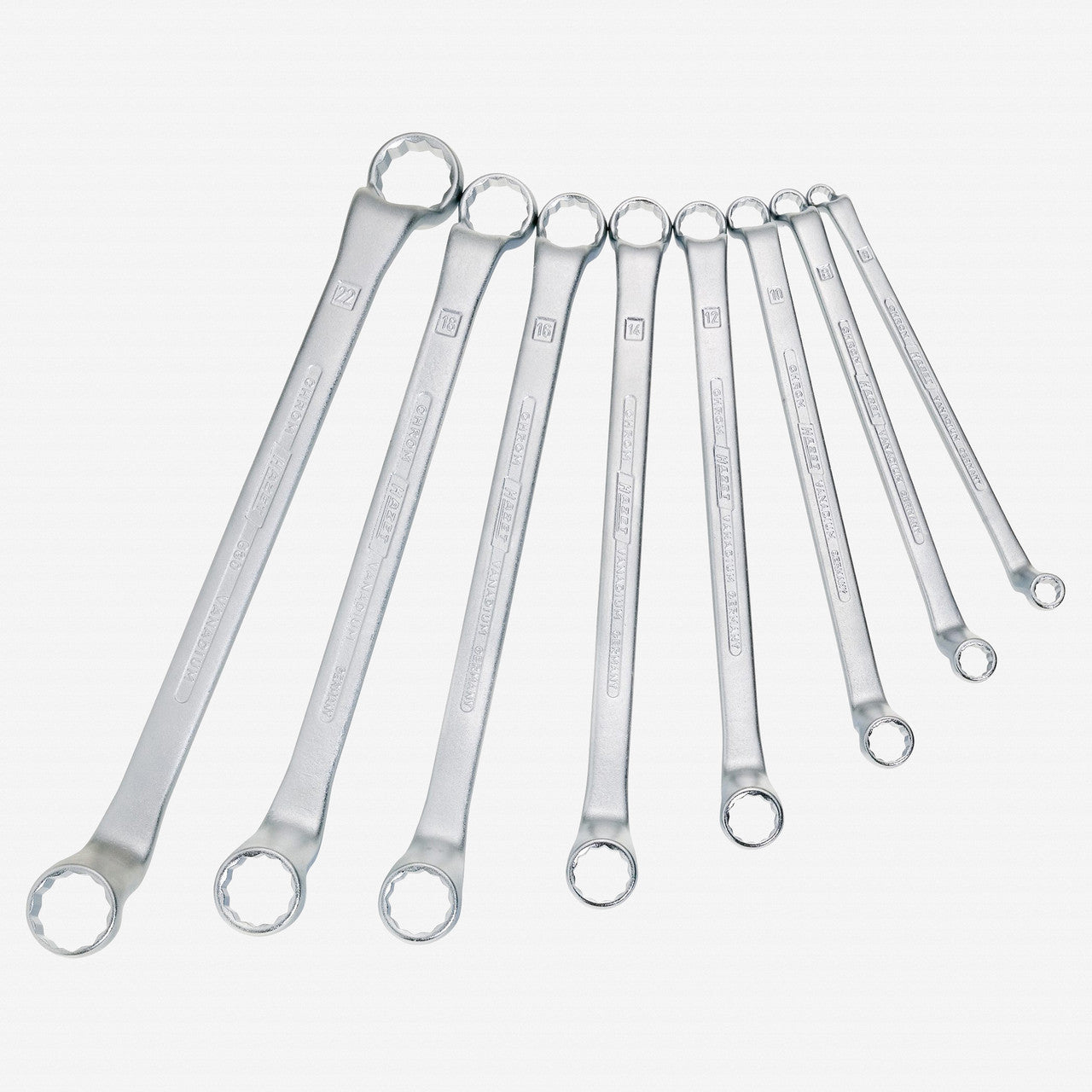 Hazet 630/8 Double box-end wrench offset set 8 pc metric