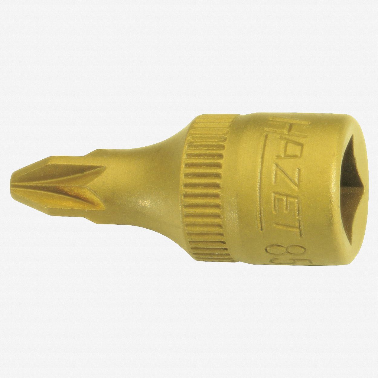 Hazet 8507-PZ2 PZ #2 Pozidriv Titanium-Nitride 1/4" Socket