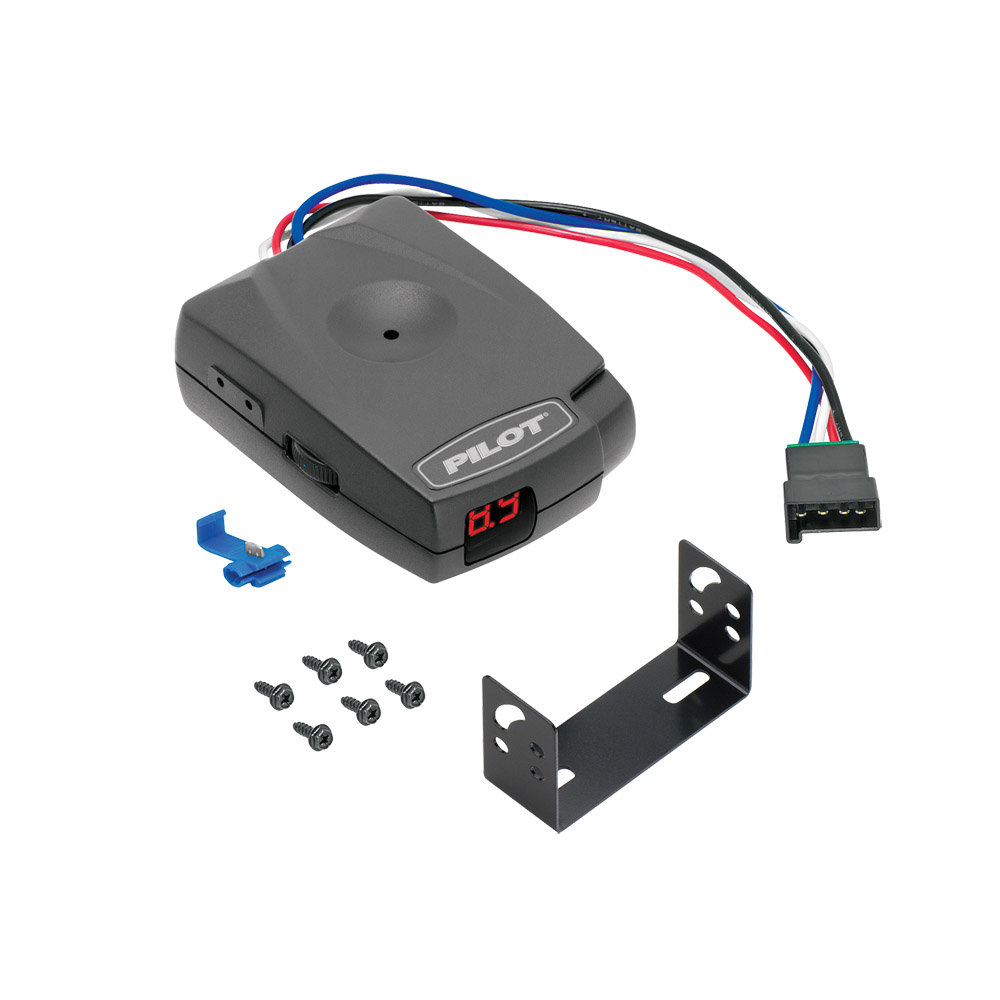 Hidden Hitch 80550 Pilot Brake Controller for 1 to 3 Axle Trailers - Timed Actuated