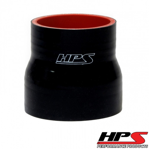 HPS 4 Ply Reinforced Straight Silicone Hose Reducer/Adapter 2.5" x 3" ID Black