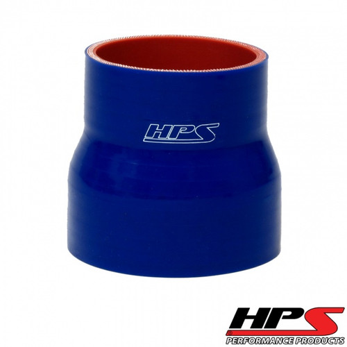 HPS 4 Ply Reinforced Straight Silicone Hose Reducer/Adapter 3.5" x 4" ID Blue