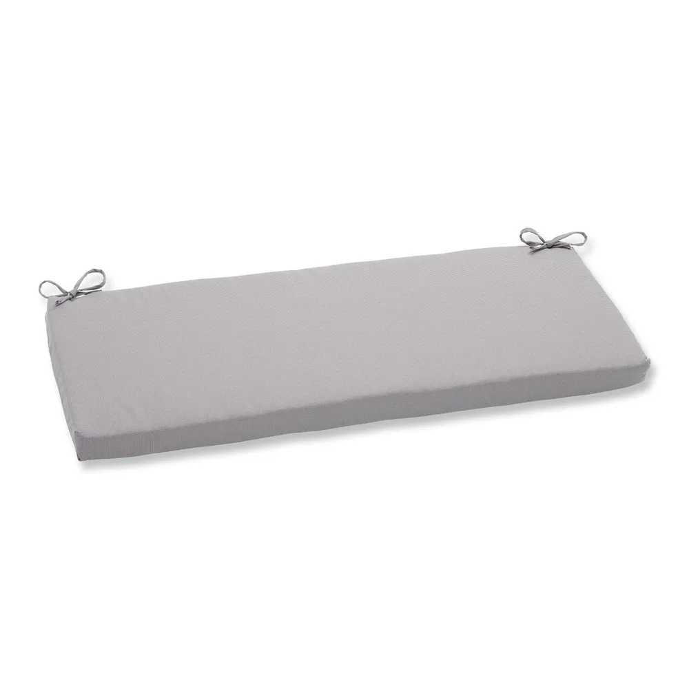 18″ x 45″ Gray Reversible Outdoor Patio Bench Cushion