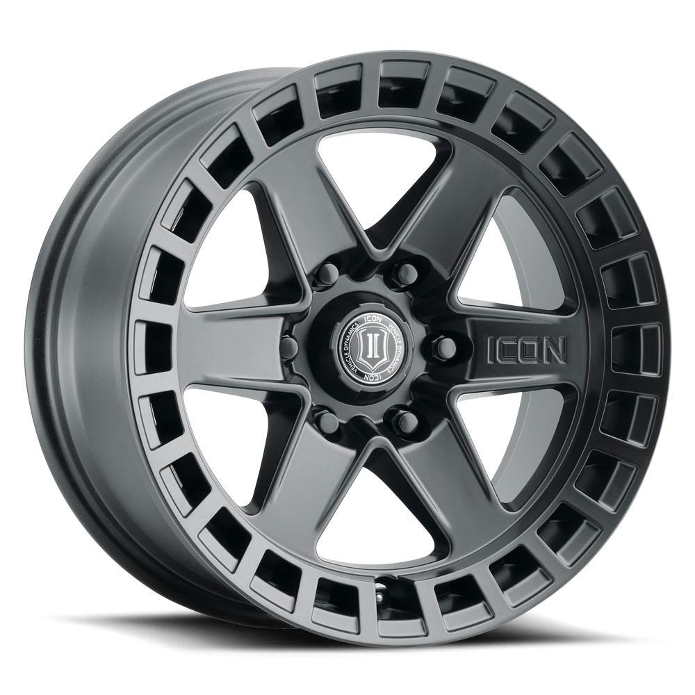 ICON Alloys 3417856350SB ICON ALLOYS RAIDER SAT BLK - 17 X 8.5 / 6 X 135 / 6 MM / 5" BS