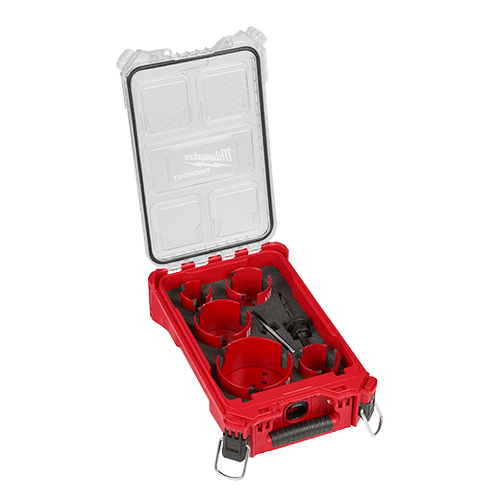 9 PC BIG HAWG with Carbide Teeth Hole Saw Kit w/ PACKOUT Compact Organizer