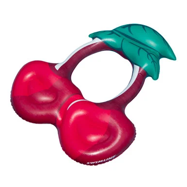 Inflatable Swimming Pool Red and Green Cherry Ring Lounger, 46-Inch: Relax in Style and Comfort