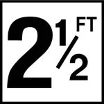 Inlays 2 – 1/2 FEET 6 x 6 Tile 4″ Lettering C620025 (Skid Resistant)