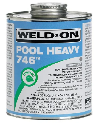 IPS 1 Gallon Weld-On 746 Heavy PVC Cement, Gray – 13566