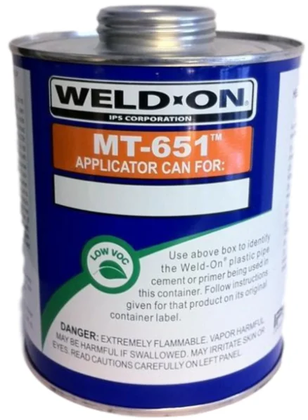 IPS 1 Quart Weld-On Empty Metal Can – 10012