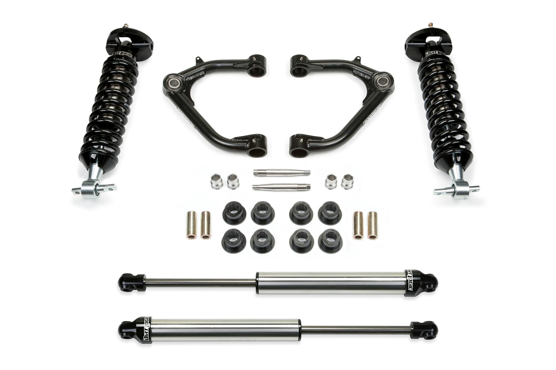 Fabtech K1069DL 2" Uniball UCA System with Dirt Logic Shocks