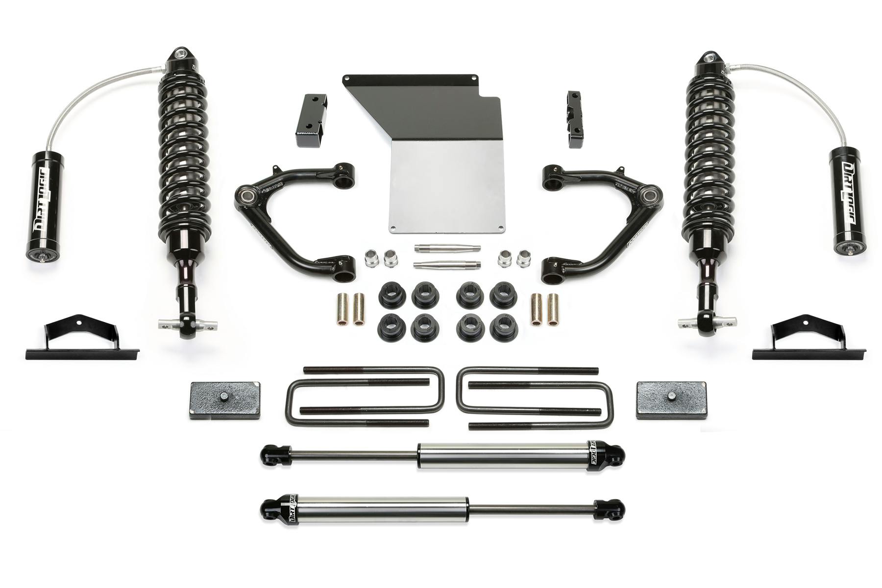 Fabtech K1110DL 3" Uniball UCA Lift Kit with Dirt Logic Shocks