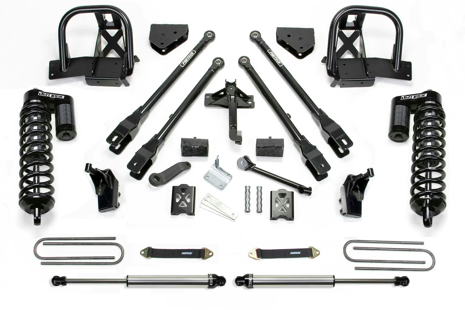Fabtech K20141DL 6" 4 Link System with Dirt Logic Shocks