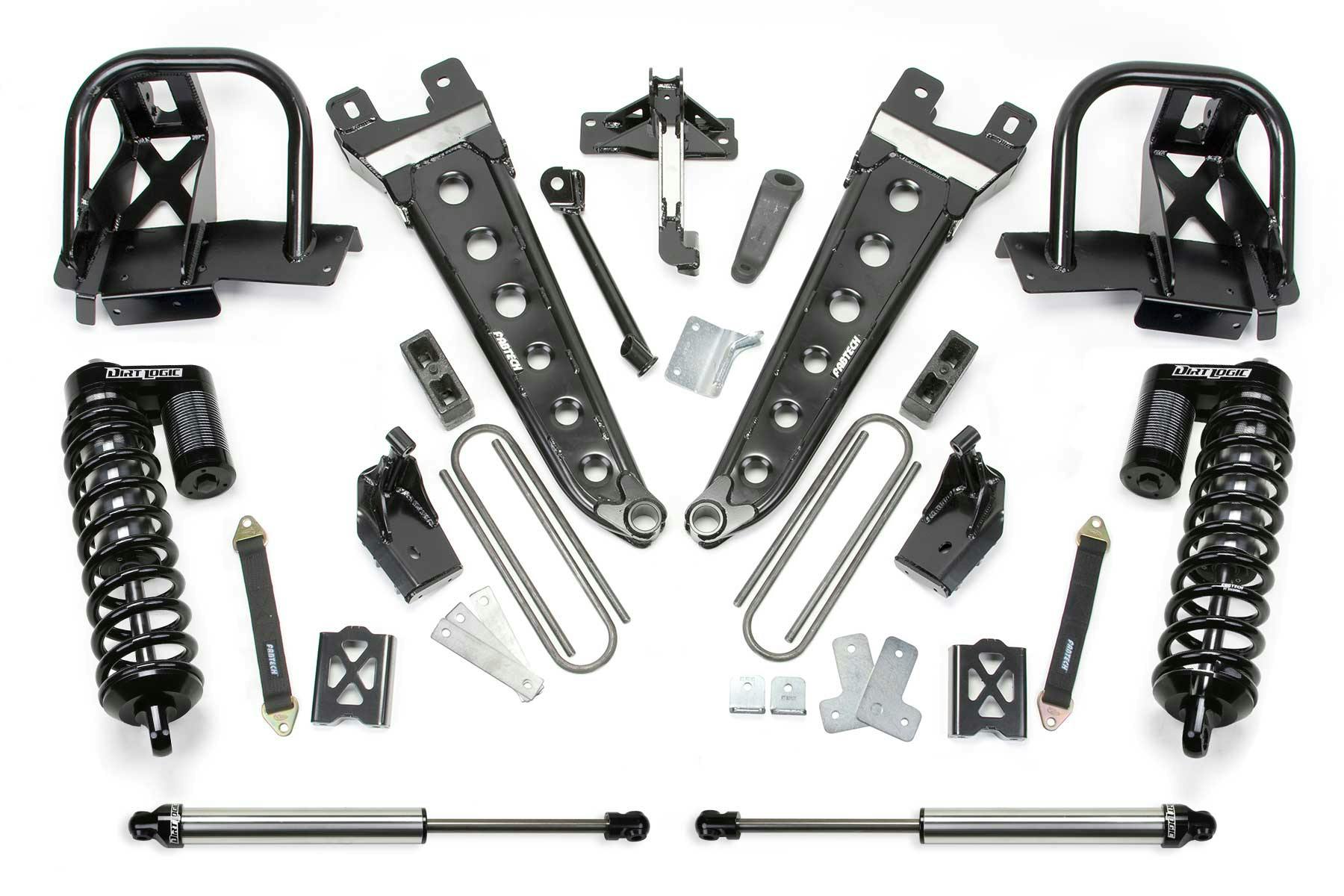 Fabtech K20301DL 6" Radius Arm System with Dirt Logic Shocks
