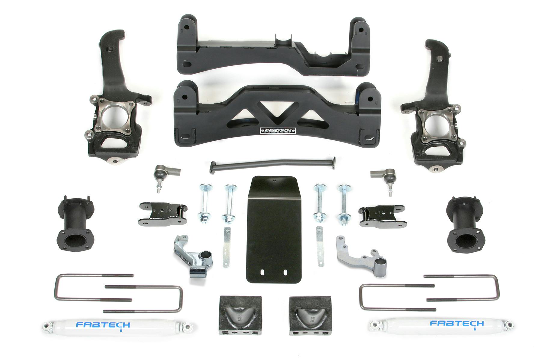 Fabtech K2188 6" Basic System with Front Stock Coilover Spacers & Rear Perf Shocks
