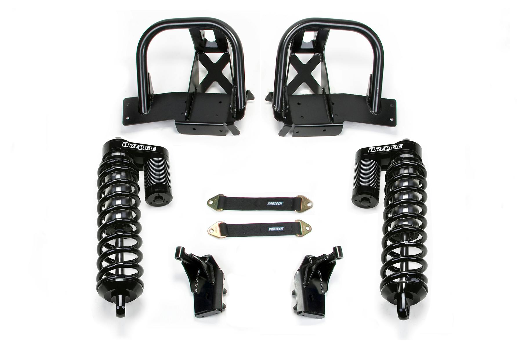 Fabtech K2074DL 10" Front Dirt Logic 4.0 Coilover Conversion System